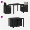 Zestaw do jadalni w ogrodzie 3 pcs Antracytowy i Jasnoszary PP
