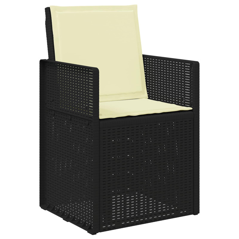 Zestaw do jadalni w ogrodzie 5 pcs Antracyt i kremowy PP