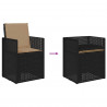 Zestaw do jadalni w ogrodzie 5 pcs Antracyt i taupe PP