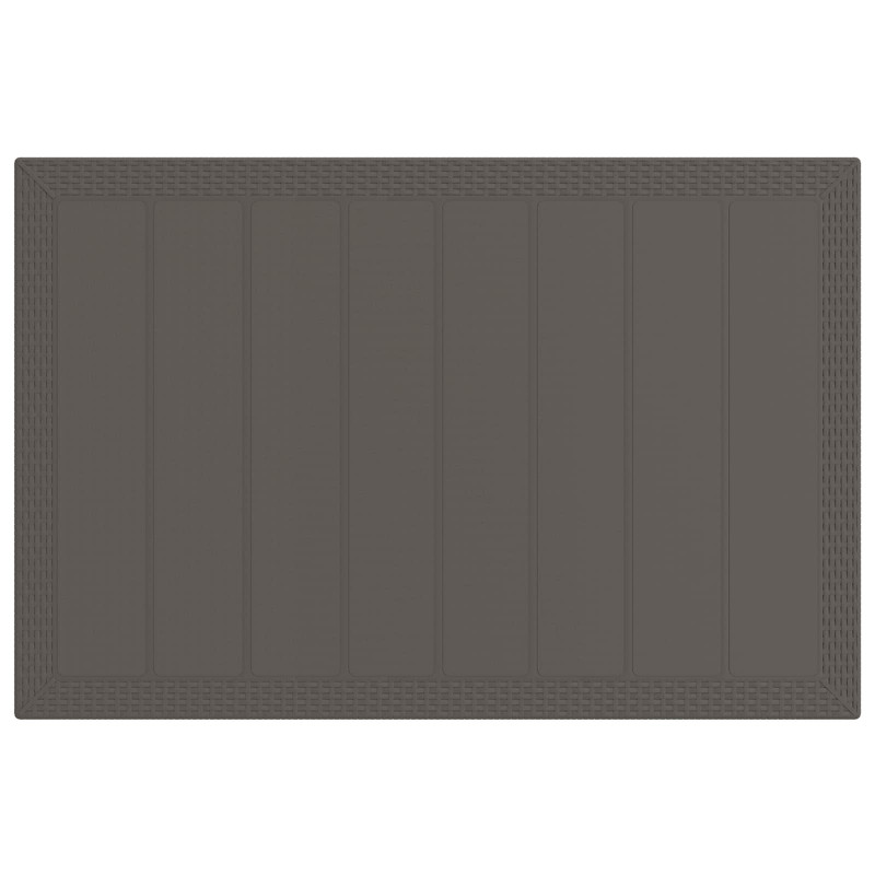 Zestaw do jadalni w ogrodzie 5 pcs Jasnoszary i Taupe PP