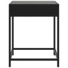 Stolik nocny z LED Infinity, czarny, 40x40x51 cm