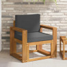 Sofa na zewnątrz Lite drewno akacjowe i poliester Naturalny