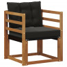 2 Sztuka Sofa na zewnątrz Lite Drewno Akacji Naturalny