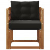 2 Sztuka Sofa na zewnątrz Lite Drewno Akacji Naturalny