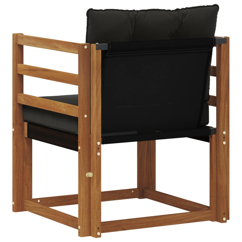 2 Sztuka Sofa na zewnątrz Lite Drewno Akacji Naturalny