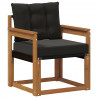 2 Sztuka Sofa na zewnątrz Lite Drewno Akacji Naturalny
