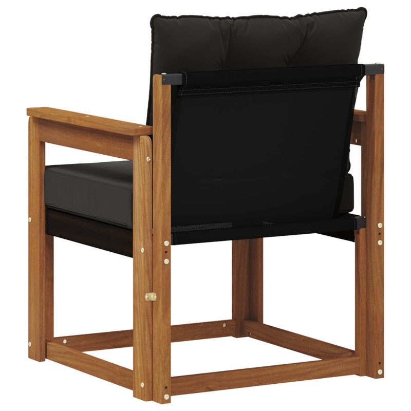 2 Sztuka Sofa na zewnątrz Lite Drewno Akacji Naturalny