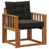 2 Sztuka Sofa na zewnątrz Lite Drewno Akacji Naturalny