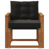2 Sztuka Sofa na zewnątrz Lite Drewno Akacji Naturalny