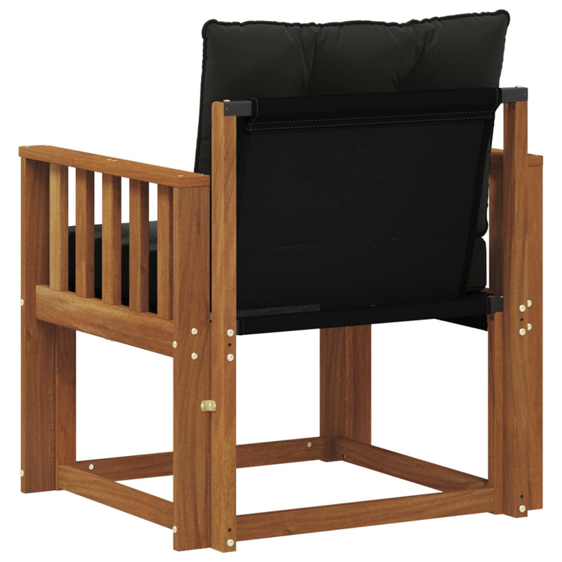 2 Sztuka Sofa na zewnątrz Lite Drewno Akacji Naturalny