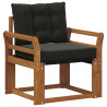 2 Sztuka Sofa na zewnątrz Lite Drewno Akacji Naturalny