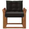 2 Sztuka Sofa na zewnątrz Lite Drewno Akacji Naturalny