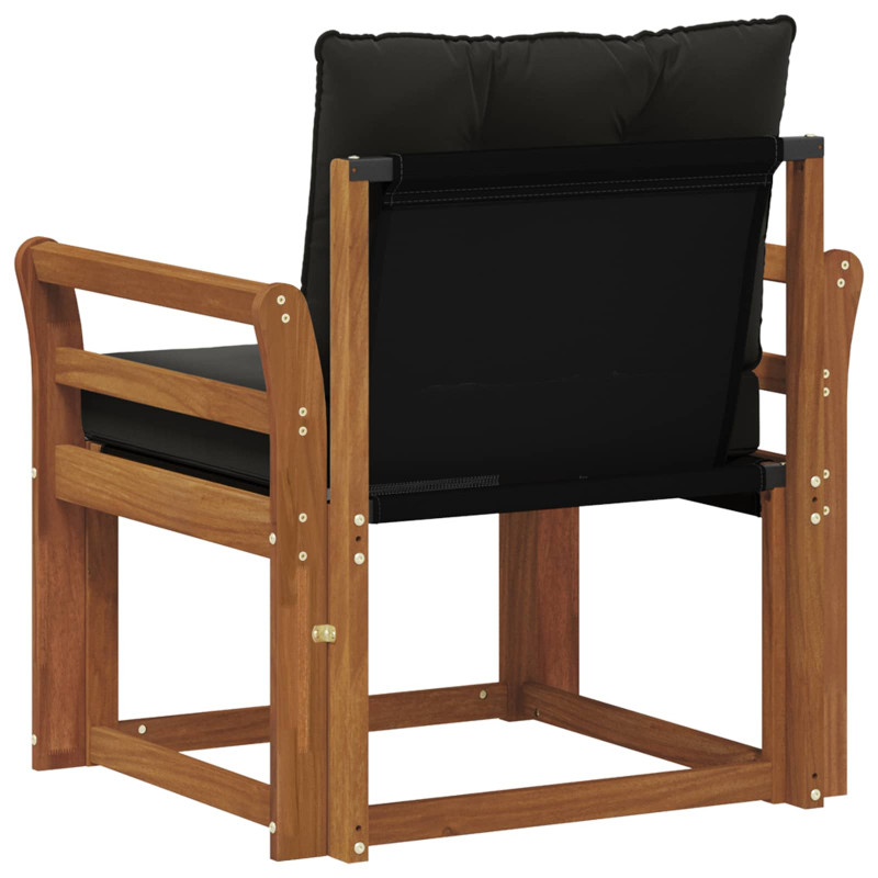 2 Sztuka Sofa na zewnątrz Lite Drewno Akacji Naturalny