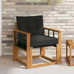 2 Sztuka Sofa na zewnątrz Lite Drewno Akacji Naturalny