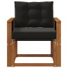 2 Sztuka Sofa na zewnątrz Lite Drewno Akacji Naturalny