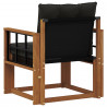 2 Sztuka Sofa na zewnątrz Lite Drewno Akacji Naturalny