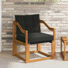 2 Sztuka Sofa na zewnątrz Lite Drewno Akacji Naturalny