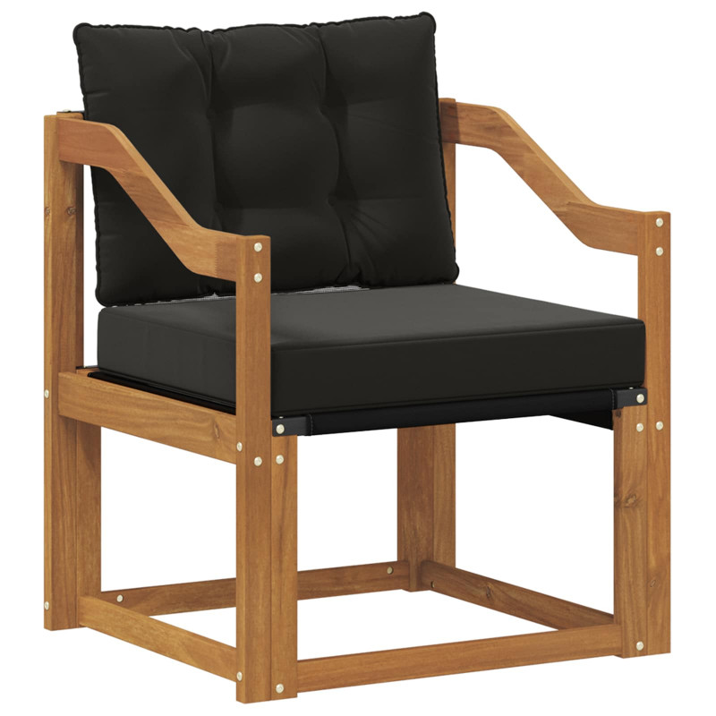 2 Sztuka Sofa na zewnątrz Lite Drewno Akacji Naturalny