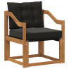 2 Sztuka Sofa na zewnątrz Lite Drewno Akacji Naturalny