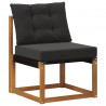 2 Sztuka Sofa na zewnątrz Lite Drewno Akacji Naturalny