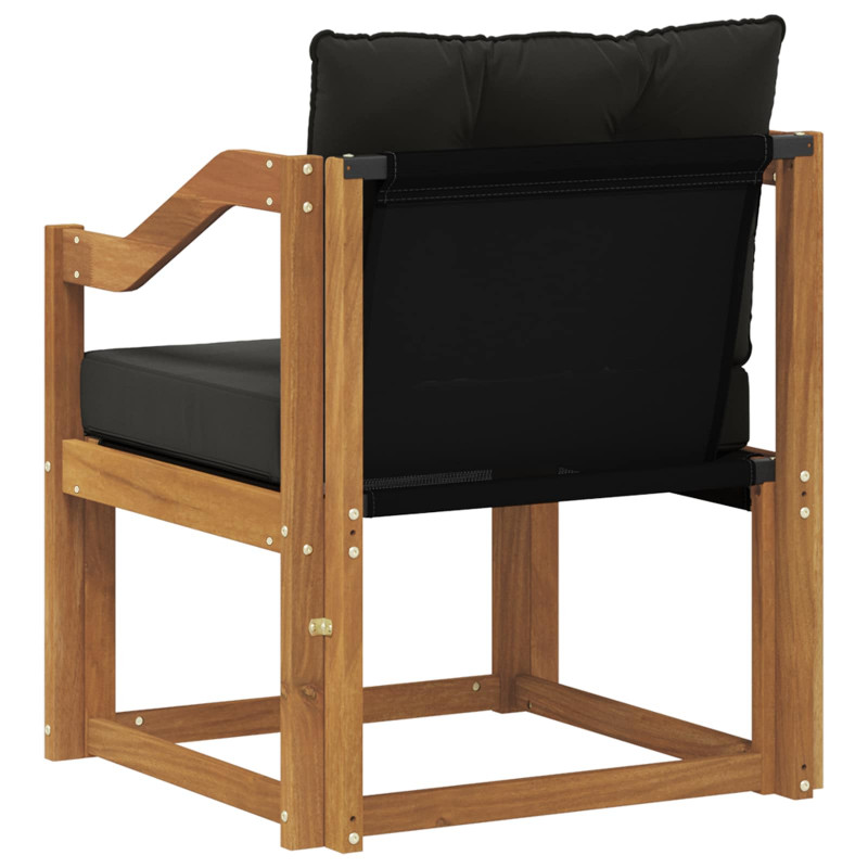 2 Sztuka Sofa na zewnątrz Lite Drewno Akacji Naturalny