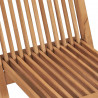Zestaw Bistro Ogrodowego 3 pcs Brązowy Drewno Teakowe