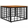 Zestaw sof na zewnątrz 11 pcs Czarny i Ciemnoszary Poliester