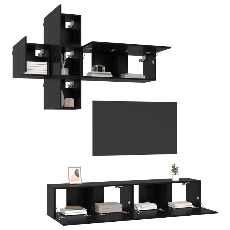 Zestaw szafek RTV 3 pcs Drewno inżynieryjne