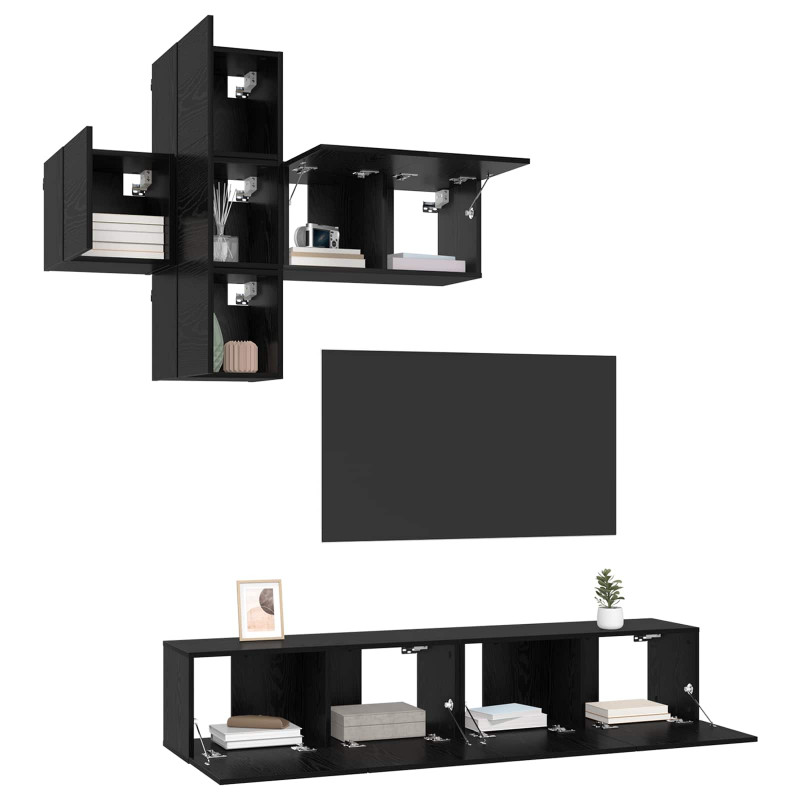 Zestaw szafek RTV 3 pcs Drewno inżynieryjne