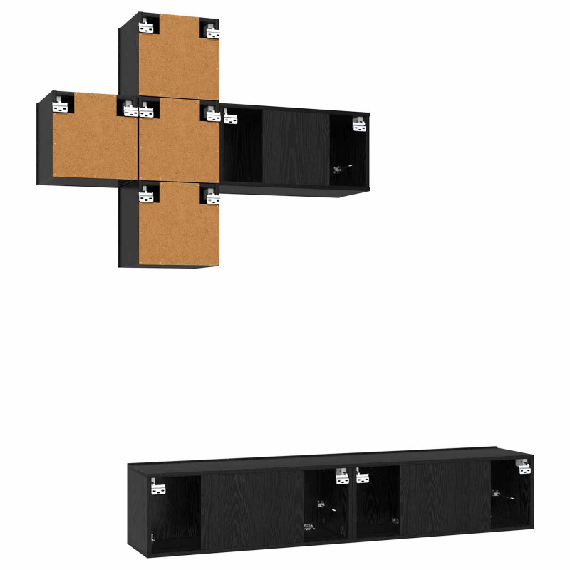 Zestaw szafek RTV 3 pcs Drewno inżynieryjne