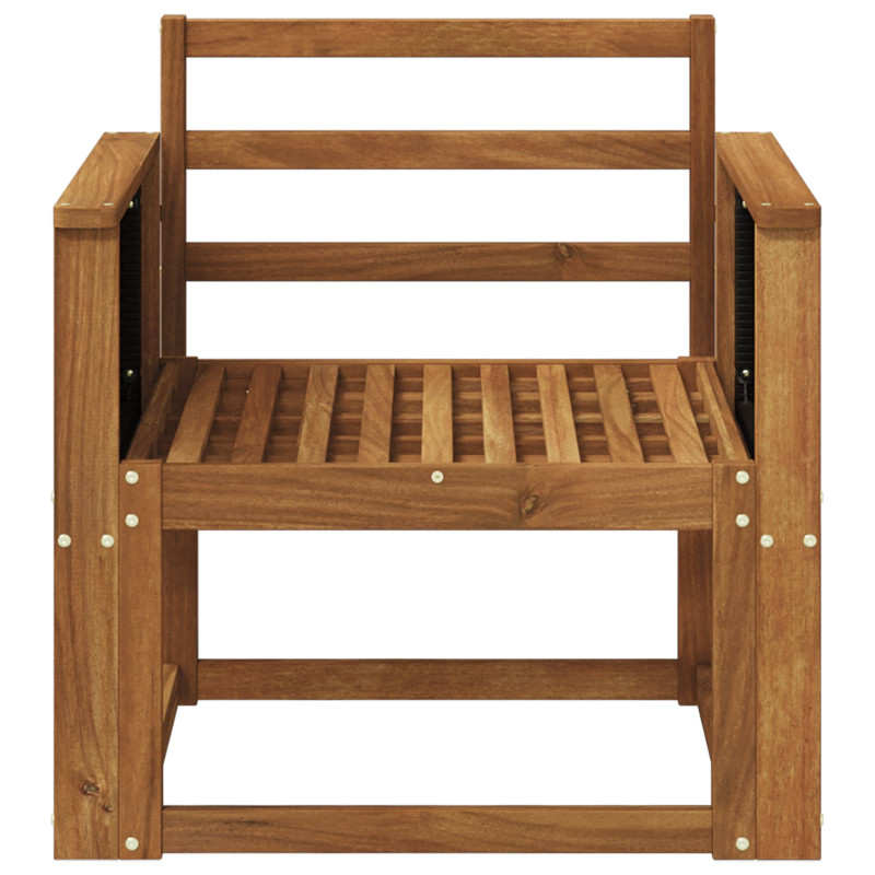 Środkowa sofa ogrodowa Lite Drewno Akacji naturalny