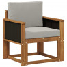 Środkowa sofa ogrodowa Lite Drewno Akacji naturalny