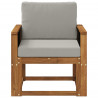 Środkowa sofa ogrodowa Lite Drewno Akacji naturalny