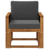 Środkowa sofa ogrodowa Lite Drewno Akacji naturalny