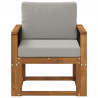 Środkowa sofa ogrodowa Lite Drewno Akacji naturalny