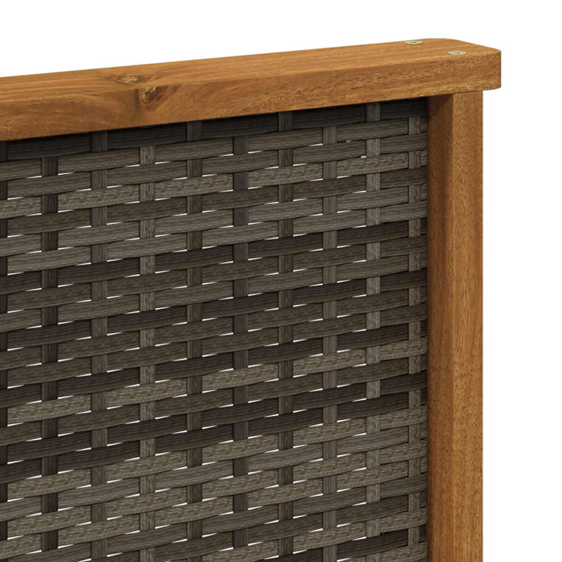 Środkowa sofa ogrodowa Lite Drewno Akacji naturalny