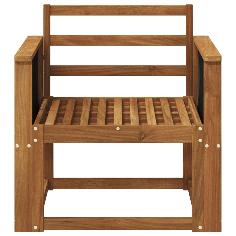 Środkowa sofa ogrodowa Lite Drewno Akacji naturalny