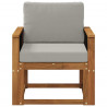 Środkowa sofa ogrodowa Lite Drewno Akacji naturalny