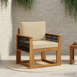 Środkowa sofa ogrodowa Lite Drewno Akacji naturalny