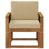 Środkowa sofa ogrodowa Lite Drewno Akacji naturalny