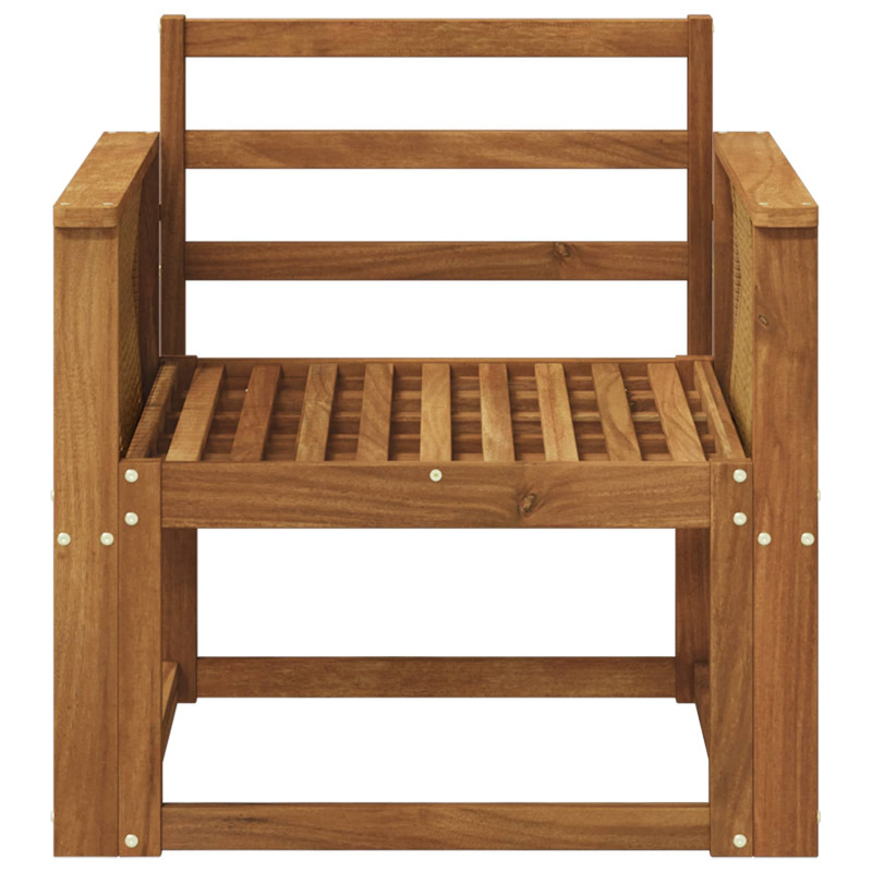 Środkowa sofa ogrodowa Lite Drewno Akacji naturalny