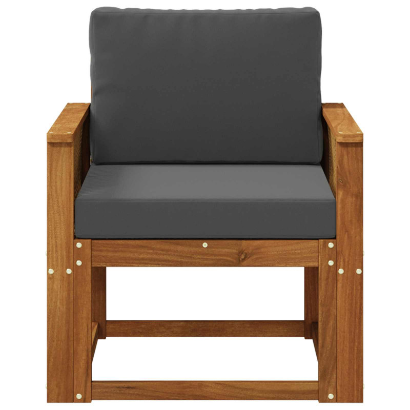 Środkowa sofa ogrodowa Lite Drewno Akacji naturalny