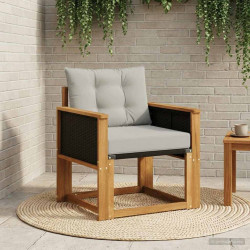 Środkowa sofa ogrodowa Lite Drewno Akacji naturalny