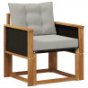 Środkowa sofa ogrodowa Lite Drewno Akacji naturalny