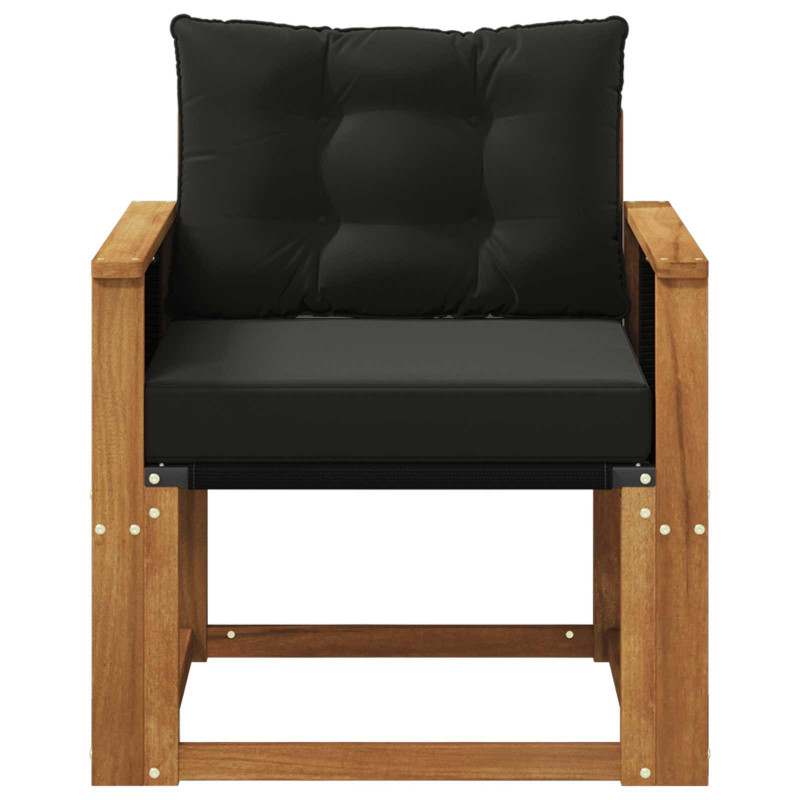 Środkowa sofa ogrodowa Lite Drewno Akacji naturalny