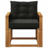Środkowa sofa ogrodowa Lite Drewno Akacji naturalny