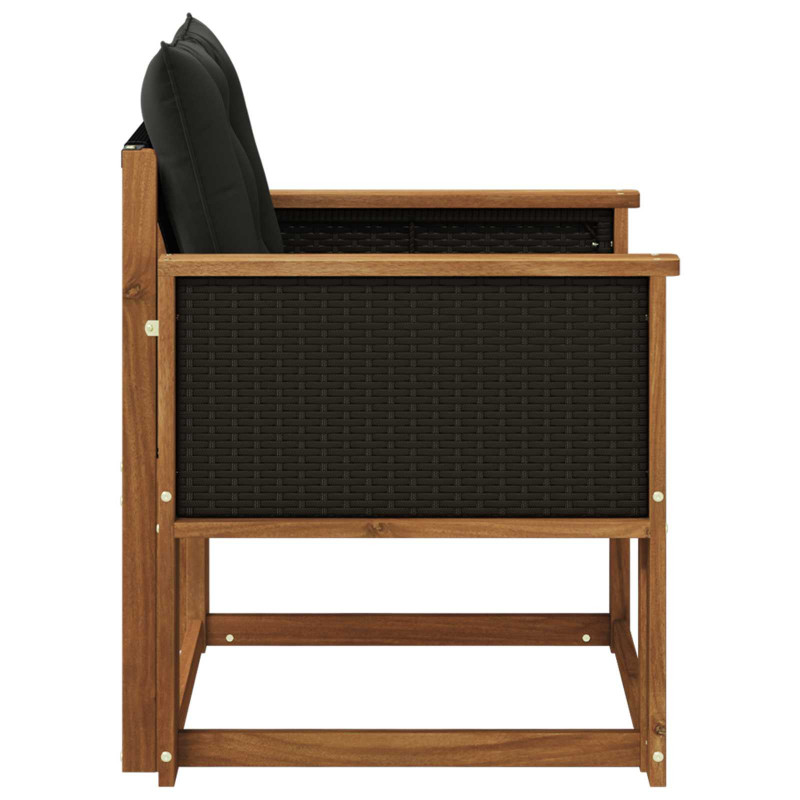 Środkowa sofa ogrodowa Lite Drewno Akacji naturalny