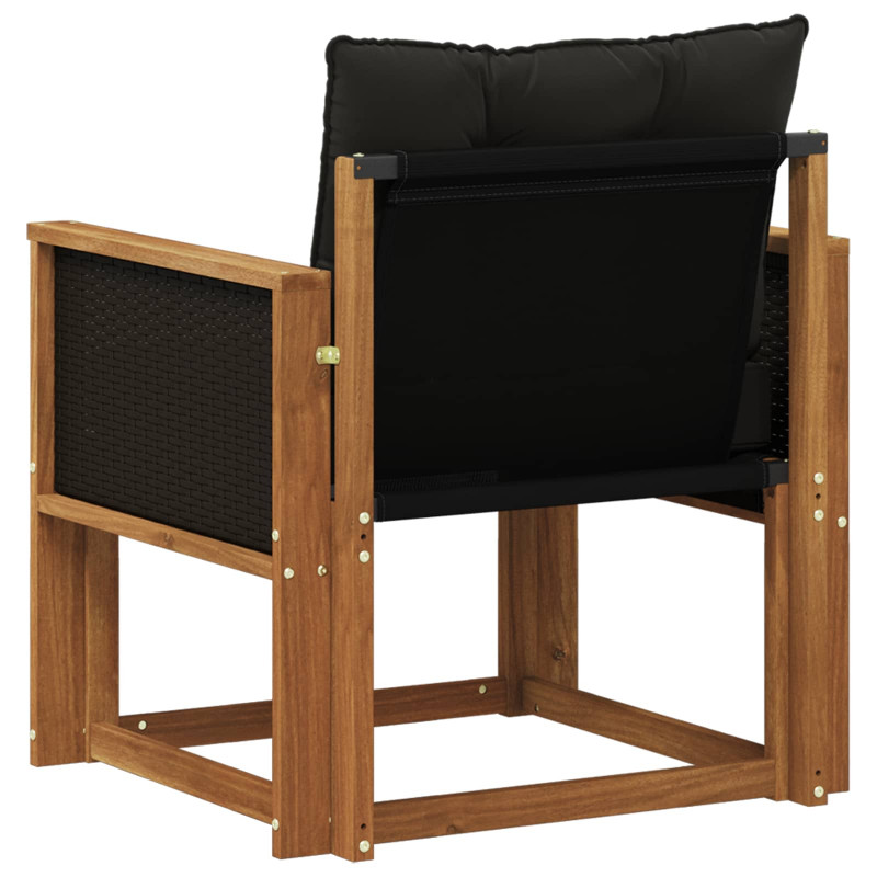 Środkowa sofa ogrodowa Lite Drewno Akacji naturalny