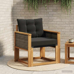 Środkowa sofa ogrodowa Lite Drewno Akacji naturalny