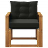 Środkowa sofa ogrodowa Lite Drewno Akacji naturalny